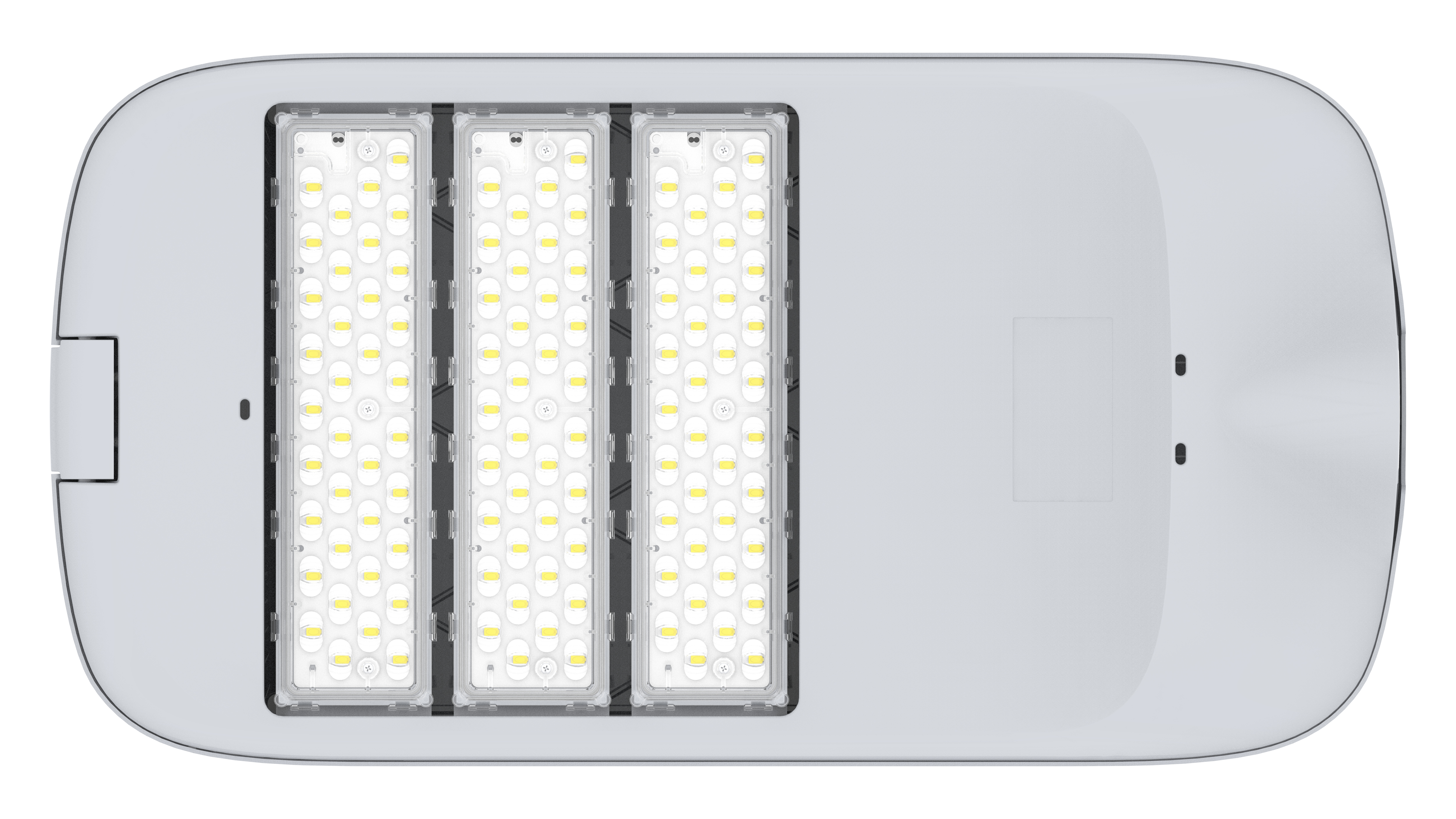 Poste de luz LED série RN - três módulos