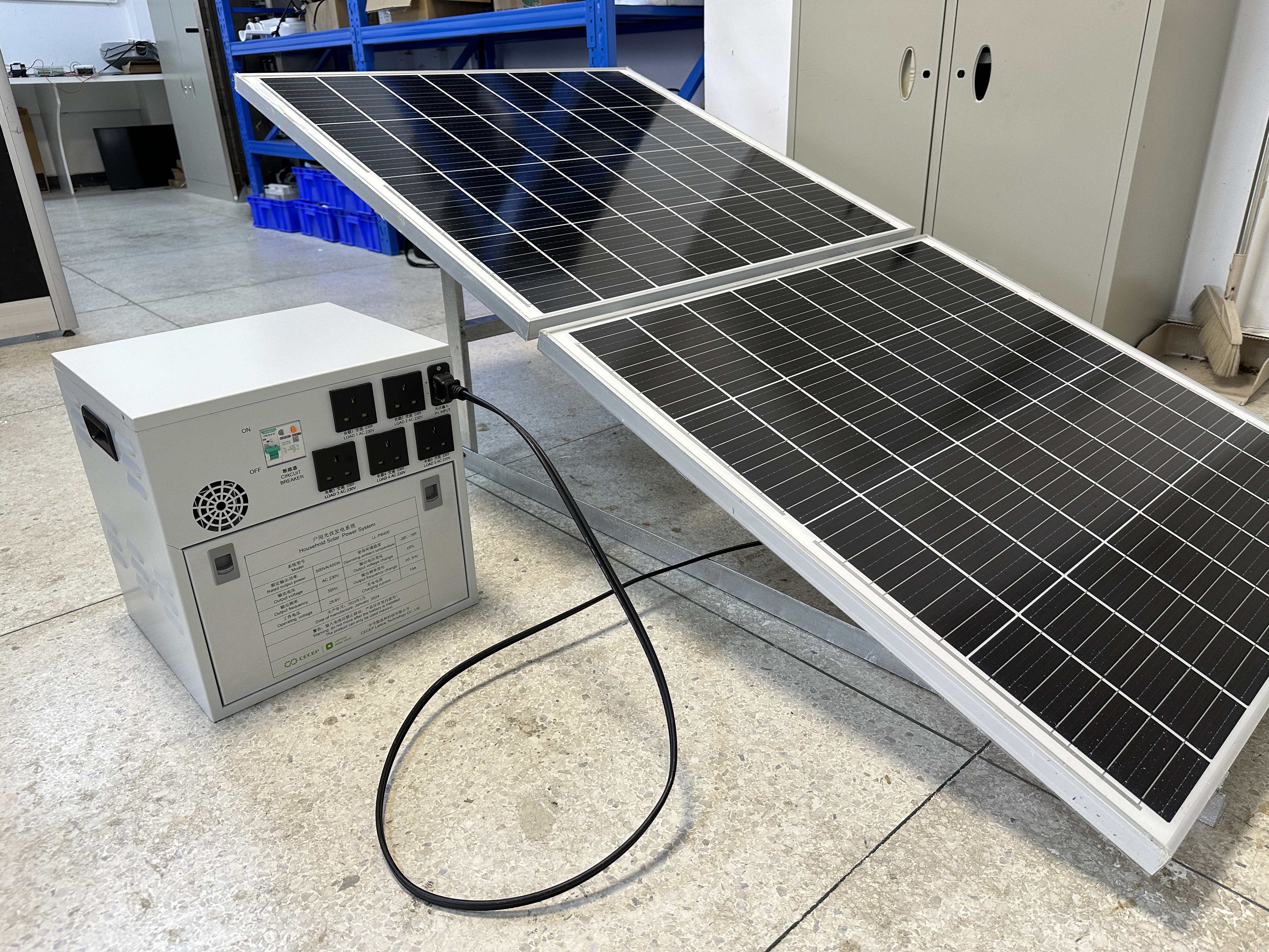Sistema de fornecimento de energia solar doméstica